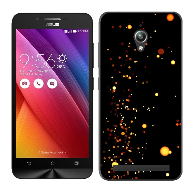 Защитный Мягкий чехол из ТПУ для ASUS Zenfone GO ZC500TG 5 0 дюйма Модный телефона с рисунком