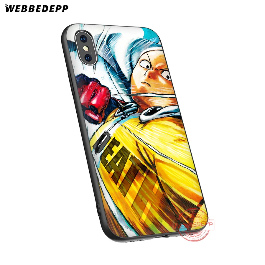 WEBBEDEPP One Punch Man Soft Silicone Case for iPhone 8 7 6S 6 Plus 11 Pro XS Max XR X 5 5S SE Back Shell | Мобильные телефоны и