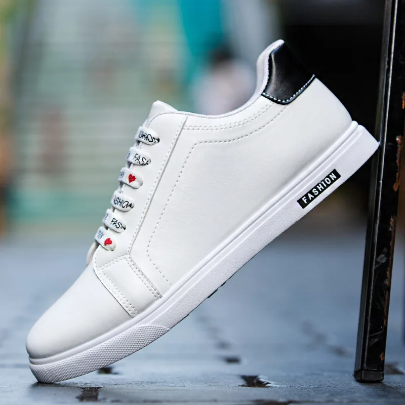 Men Casual Shoes Luxury Brand Fashion White Sneakers Leather Breathable Male Soft Walking Footwear Krasovki 2018 | Обувь