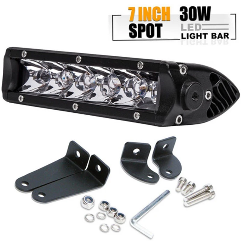 7-дюймовая Однорядная светодиодная балка точечный луч для вождения