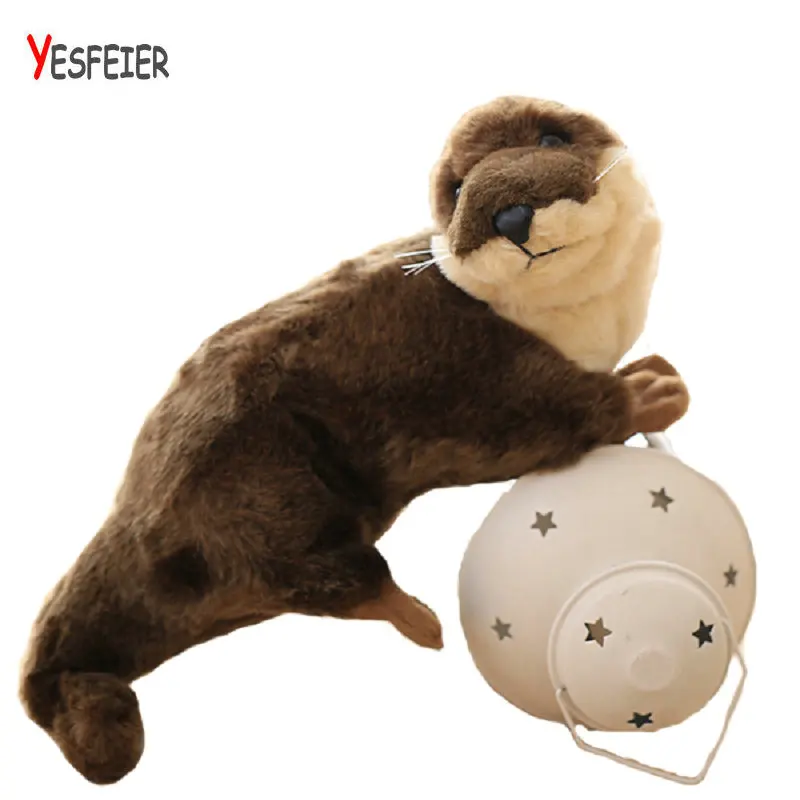 Оптовая продажа новый стиль 40 см милая выдра плюшевые игрушки искусственная