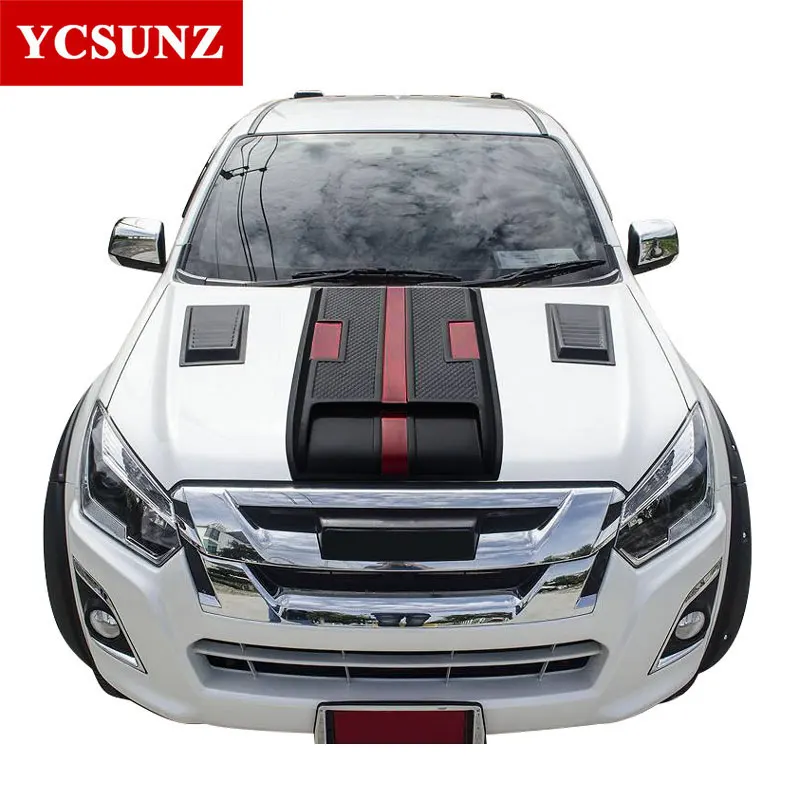 Капот совок капюшон для ISUZU D-MAX- черный, красный Raptor капот для ISUZU D-MAX YCSUNZ