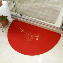 Полукруглый дверной коврик для ванной декора Противоскользящий