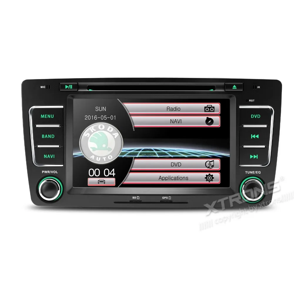 XTRONS 7 дюймов Автомобильный DVD плеер 2 din с can bus GPS навигации для Skoda octavia 2009 2013 / Yeti 2008