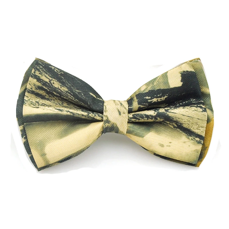 

Camouflage bow tie for Men women Army Yellow Tuxedo Shirts Formal Dress Party Butterfly Knot Fashion Adjustable Wedding Bowtie