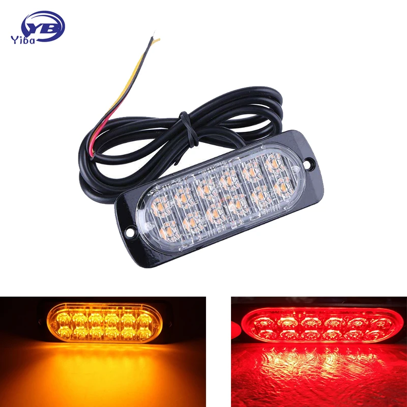 12 LED аварийное предупреждение для автомобиля грузовика светодиодная