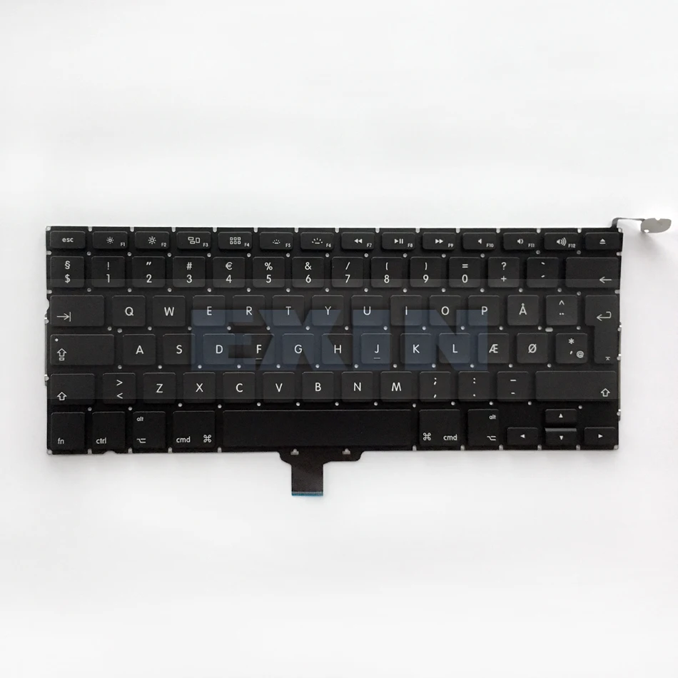 OEM новый для Macbook Pro 13 &quotA1278 Клавиатура Дания Danmark DK датские клавиатуры + Подсветка