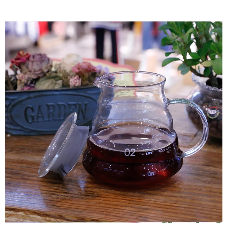 V60 капельного Limited» 1 шт./комплект, кофейник с воронкой Стиль сервера чайник 300 мл 600 мл 800 мл чайник термостойкие Стекло укомплектованный детский рожок, с сертификатом Ciq