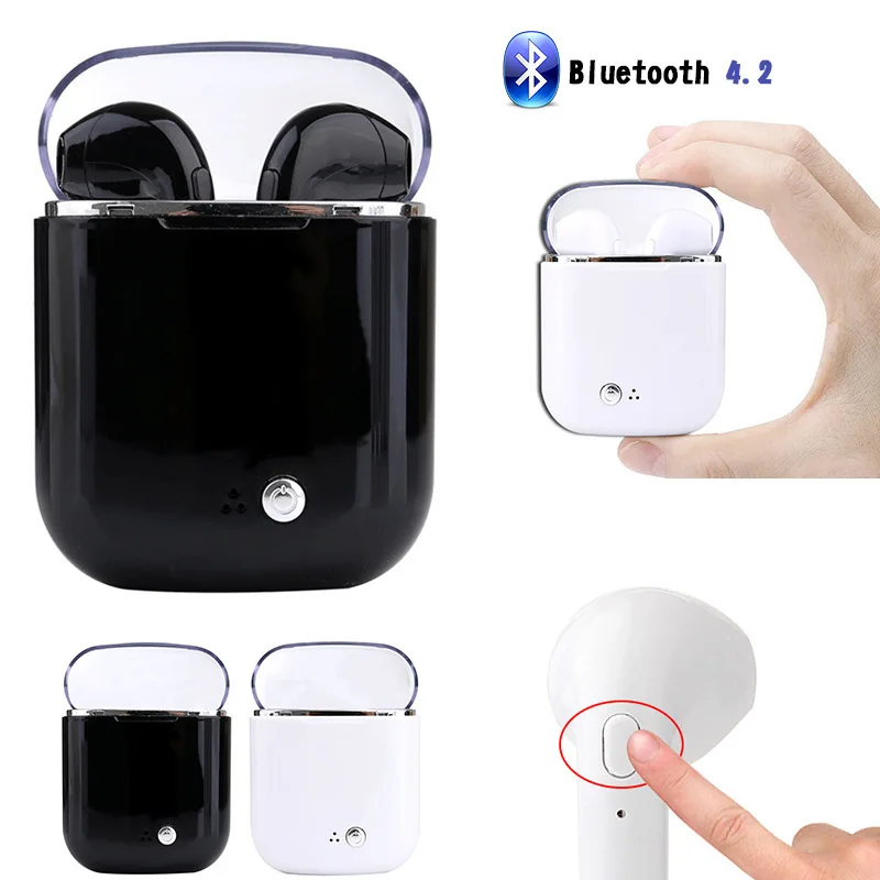 Bluetooth гарнитура TEAMYO i7s plus с микрофоном мобильный телефон Android двойные мини