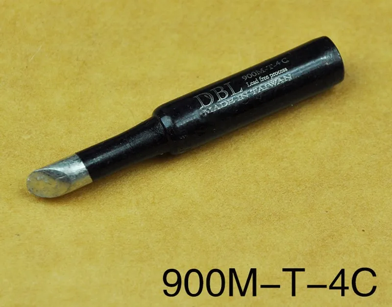 10 шт./лот, черные бессвинцовые наконечники паяльника 900M-T-K 900M-T-I 900M-T-B 900M-T-SI для паяльной станции 936