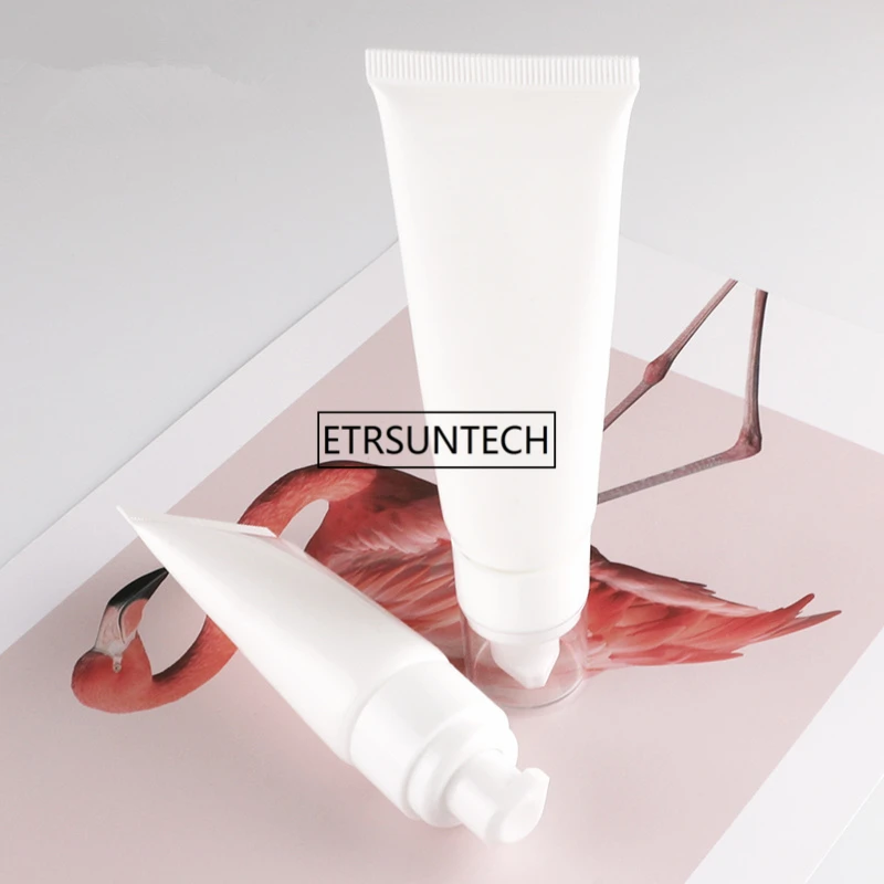 

100pcs/lot 30g 50g vacuum plumbing hose hand cream white soft tube Cosmetic Containers Empty Tubes F2387