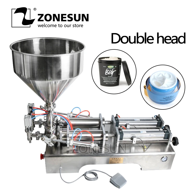 ZONESUN 50 500 мл пневматическая объемная машина для розлива жидкости пневматический