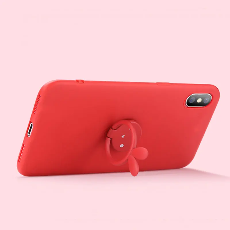 AHHROOU для iPhone 8 чехол с подставкой магнетизм Plus Мягкий кольцо держатель Защитный