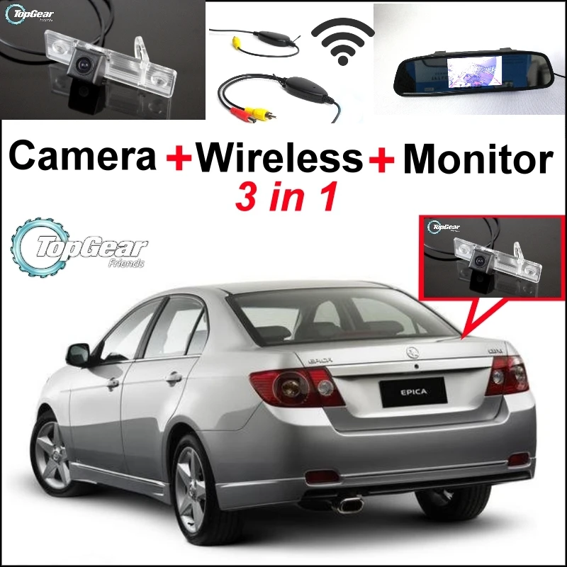 

3in1Special Wi-Fi камера + беспроводной приемник + зеркальный монитор, система легкой парковки «сделай сам» для Holden Barania Captiva Epica Matiz Viva