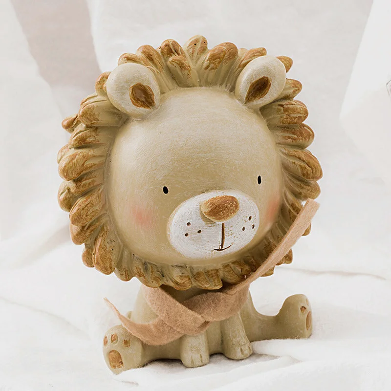 

Resin Animal Figurines Children's Room Cute Animal Statue Gift for Kids Doll Ornament Elephant Home Office Decoration 05574