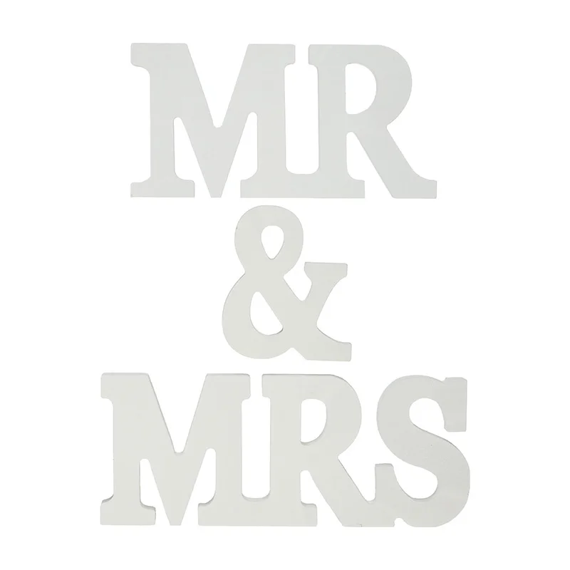 Свадебные знаки MR &amp MRS деревянные принадлежности для вечеринок предметы