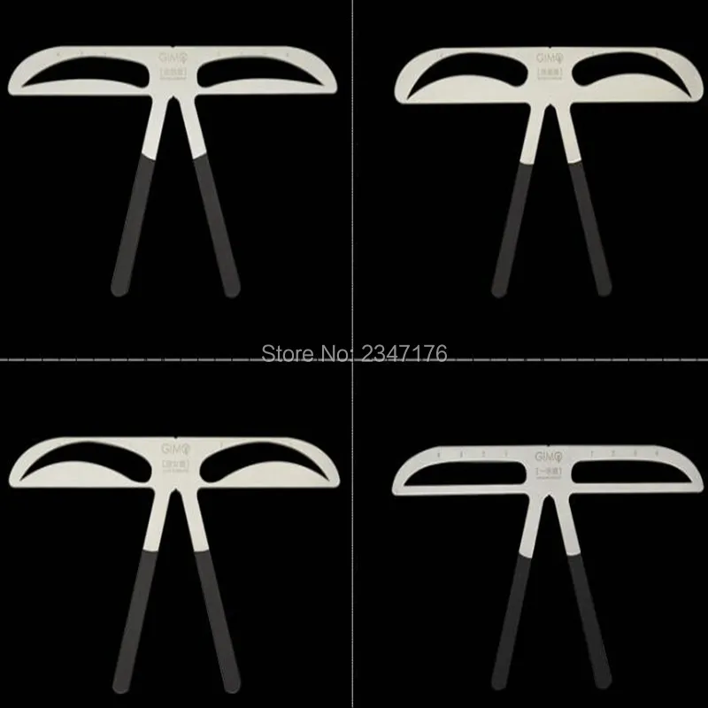 4 стиля 3D баланс татуаж бровей Планер для Трафарет формирователь Красота Макияж