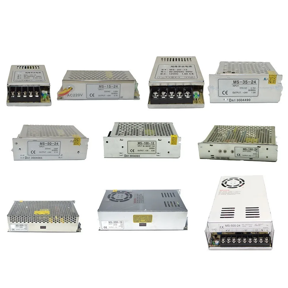 LP серия din-рейку импульсный Питание 25W 50W 100W 150W 300W 500W Светодиодный Мощность индикация 12/24V естественное охлаждение воздуха