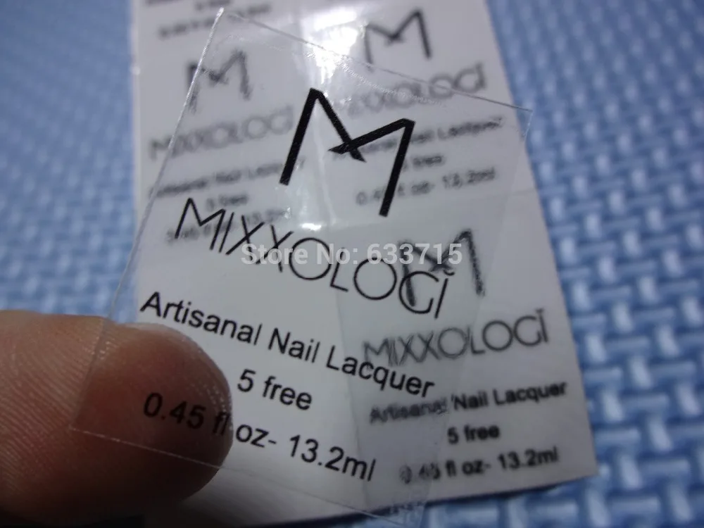 Самоклеящаяся прозрачная наклейка печать этикеток без минимального заказа!|print