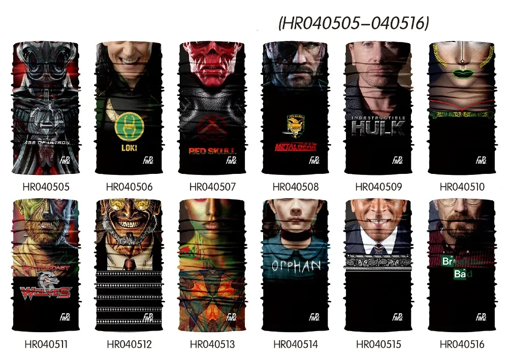 Повязка на голову с 3D Marvel, повязка на шею, Warcraft, Супермен, Бэтмен, волшебные шарфы, ветрозащитная, для охоты, кемпинга, маска для лица, Джокеры, бесшовная бандана
