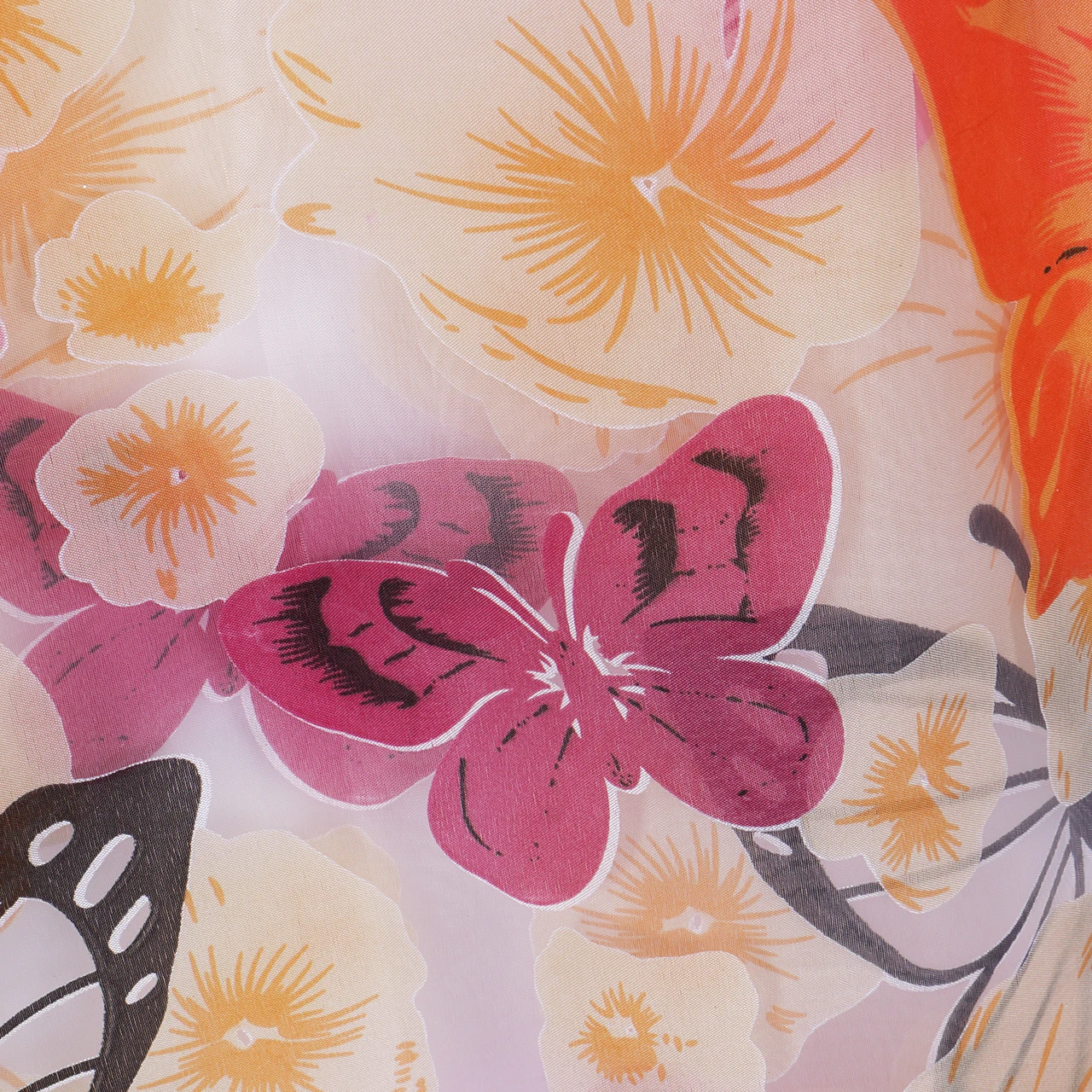 Тонкая Люминесцентная Тюлевая занавеска с принтом бабочки на окно разделитель