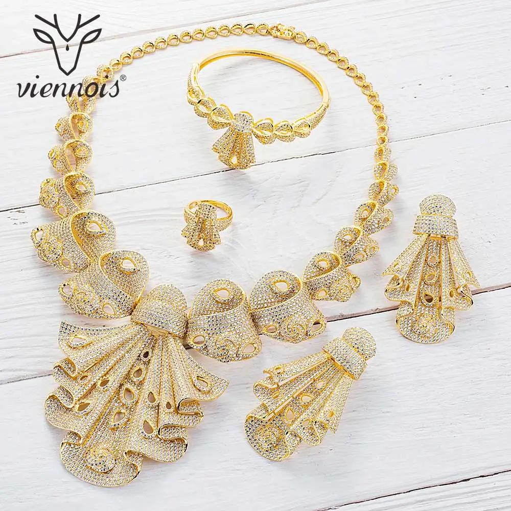 Viennois золотой/смешанный цвет ожерелье набор для женщин геометрические свисающие