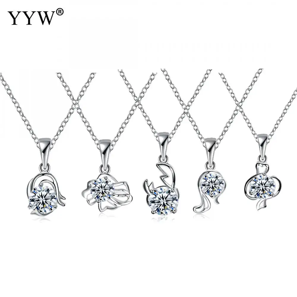 YYW Европейское женское ювелирное ожерелье Настоящее серебро-цвет Созвездие