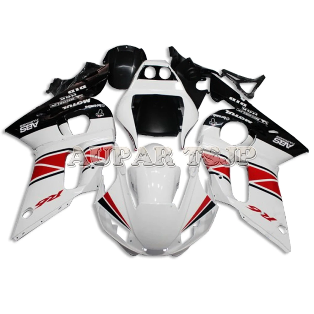 

White Red and Black Lowers R1 Decals Fairing Kit For Yamaha 1998 1999 2000 2001 2002 YZF-600 R6 ABS Injection Cowlings 98 - 02