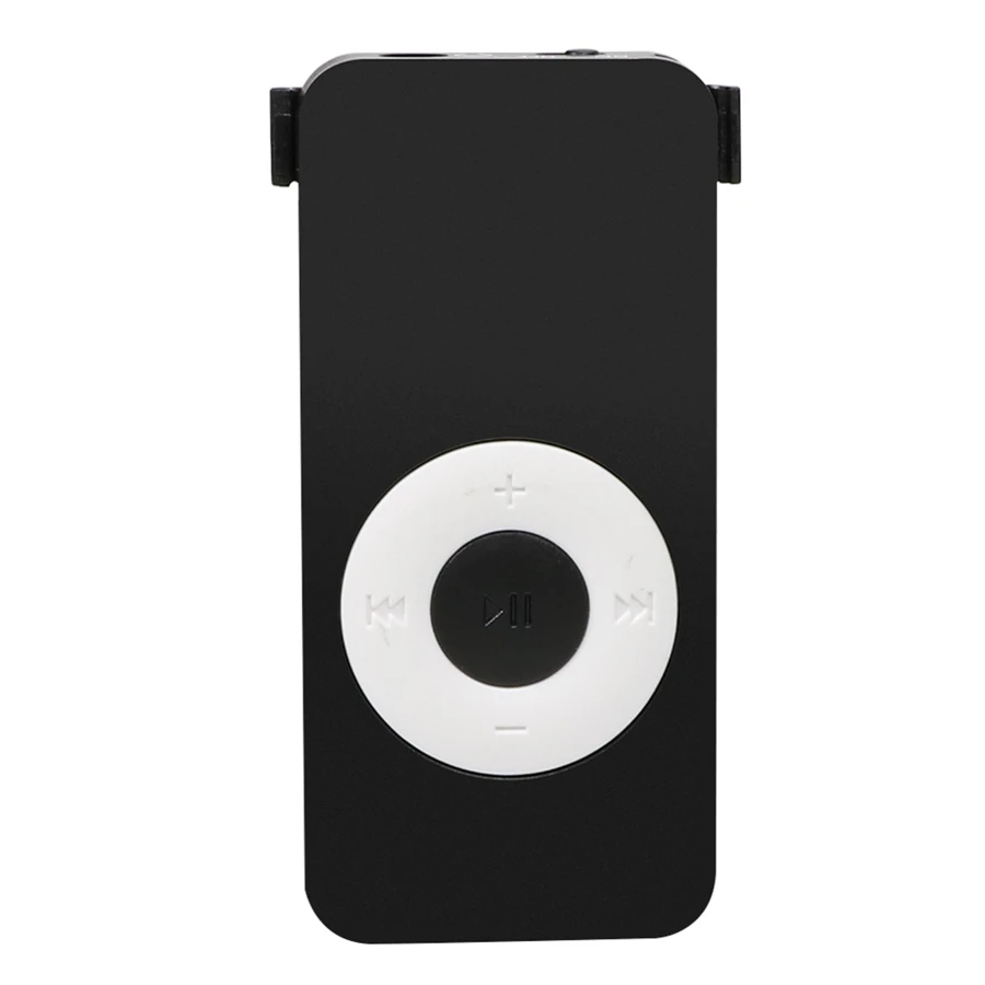 black Портативный mp3-плеер 3,5 мм стерео разъем мини-зажим USB Mp3 плеер с отверстием для TF карты Спорт MP3 музыкальный плеер - Цвет: black