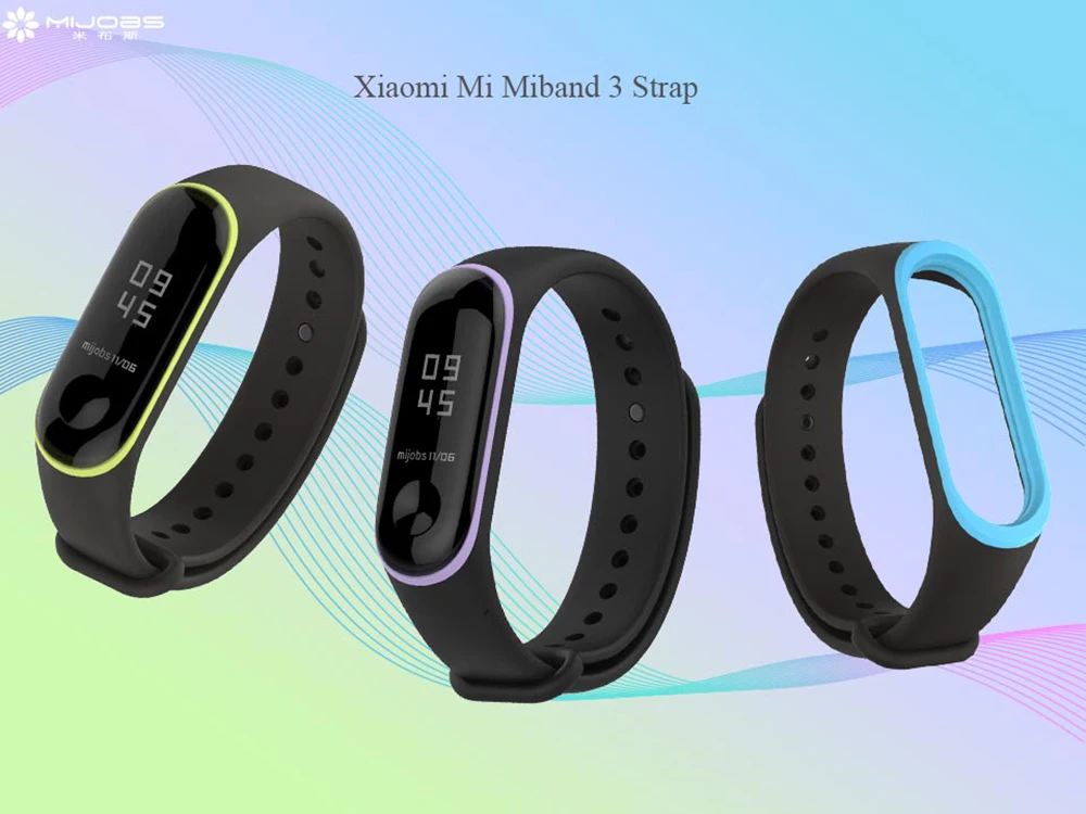 Mi jobs Xiaomi mi Band 4 ремешок спортивный mi band 3 Ремешок Браслет для mi band 4 mi band 3 ремешок Цветной силиконовый сменный