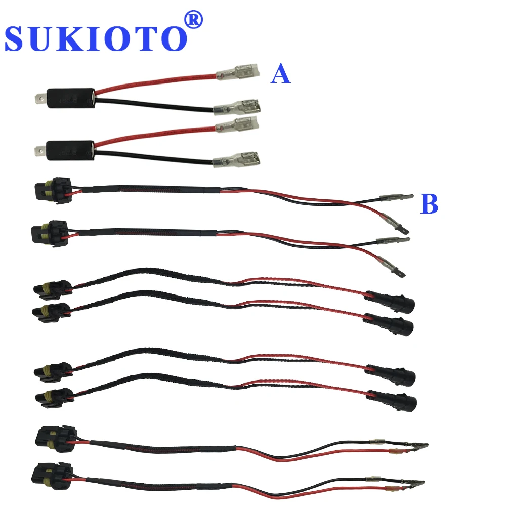 SUKIOTO 1 пара H1 соединительный кабель питания провод штекер HID ксеноновый балласт