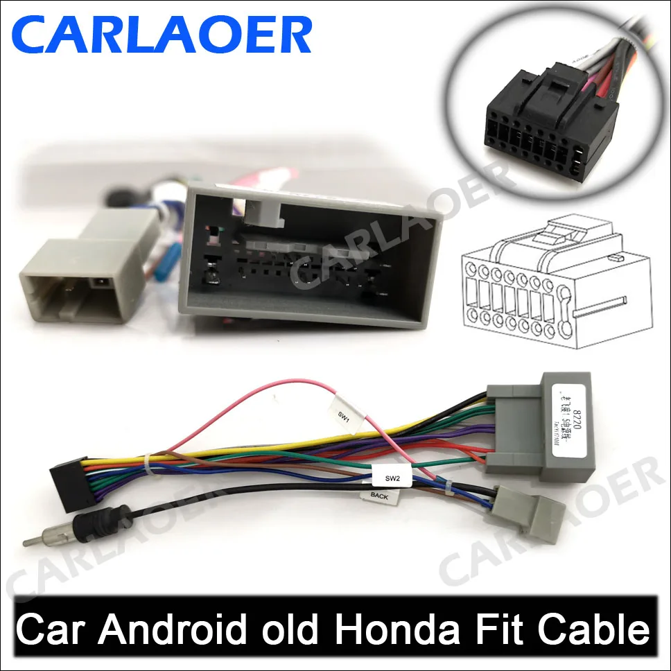 Honda old Fit 2 din автомобиль Android радио кабель для Suzuki Buick Volkswagen ISO hyundai Kia Honda Toyota Nissan mitsubiish i Ford CRV FIT Outlande - Название цвета: Honda old Fit