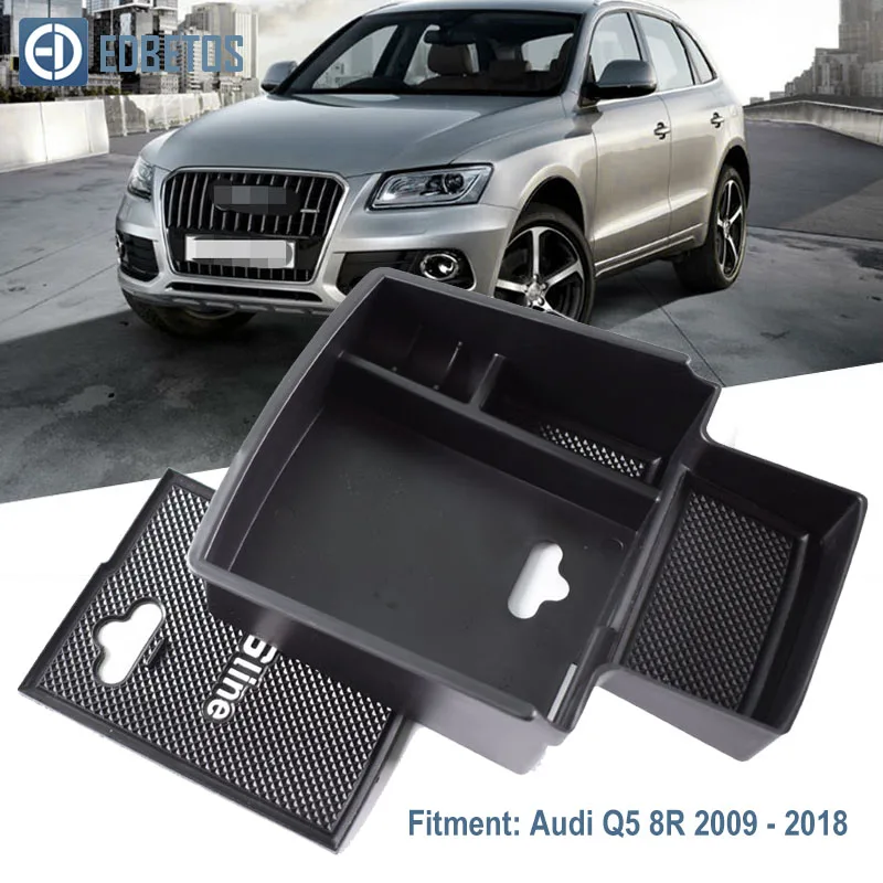 Подлокотник коробка для хранения для Audi Q5 8R 2009- MK1 S линия укладки Органайзер аксессуары центр бардачок