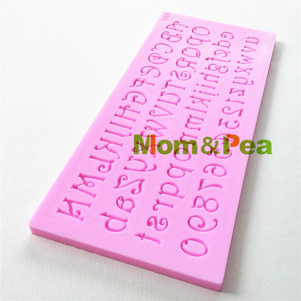 Mom &amp Pea 0890 Бесплатная доставка буквы и цифры силиконовая форма для украшения