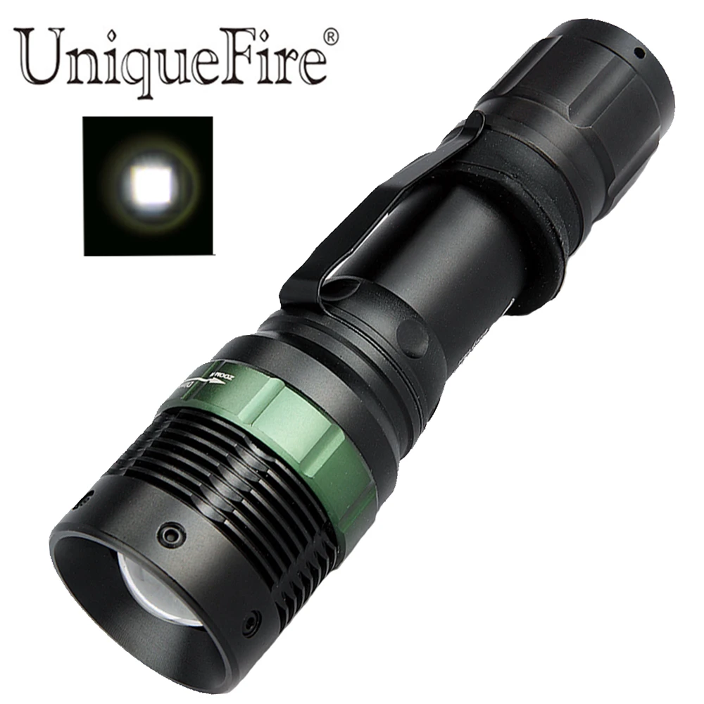 Uniquefire UF V12 Q5 выпуклая линза Масштабируемая Регулируемая фокусировка фонарик
