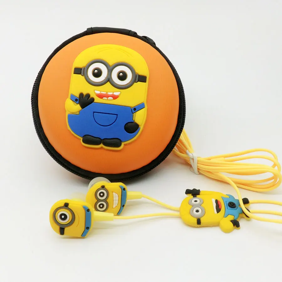 2016 новые наушники с героями мультфильмов Гадкий я Миньоны проводные 3 5 мм