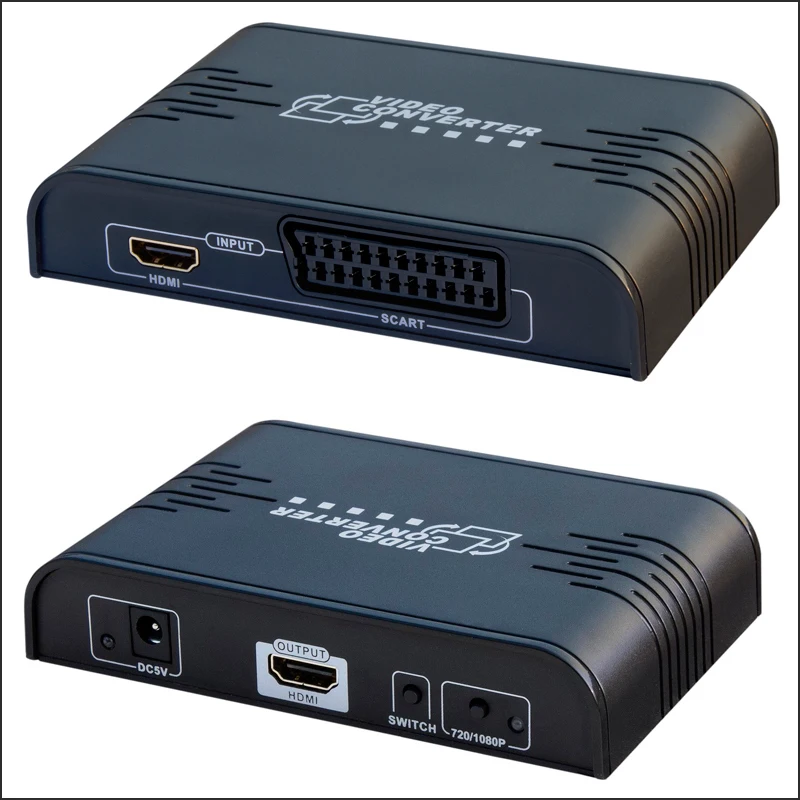 Преобразователь видео PAL/ NTSC SCART/ HDMI в 720P 1080P скалер с 3 5 мм и коаксиальным