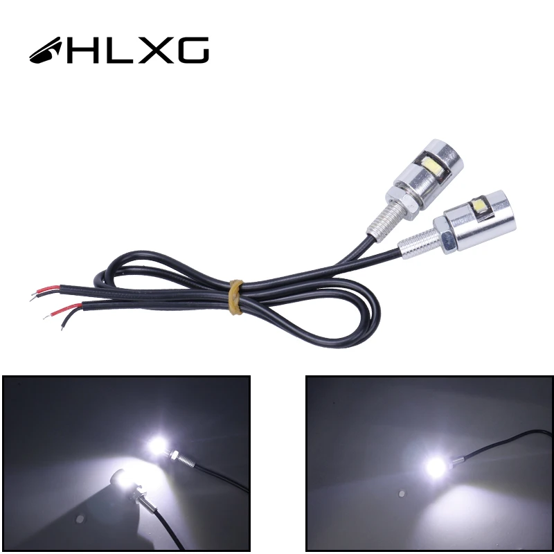 DRL номерной знак для мотоцикла 12 В светодиодный 5630 SMD Автомобильный задний болт с
