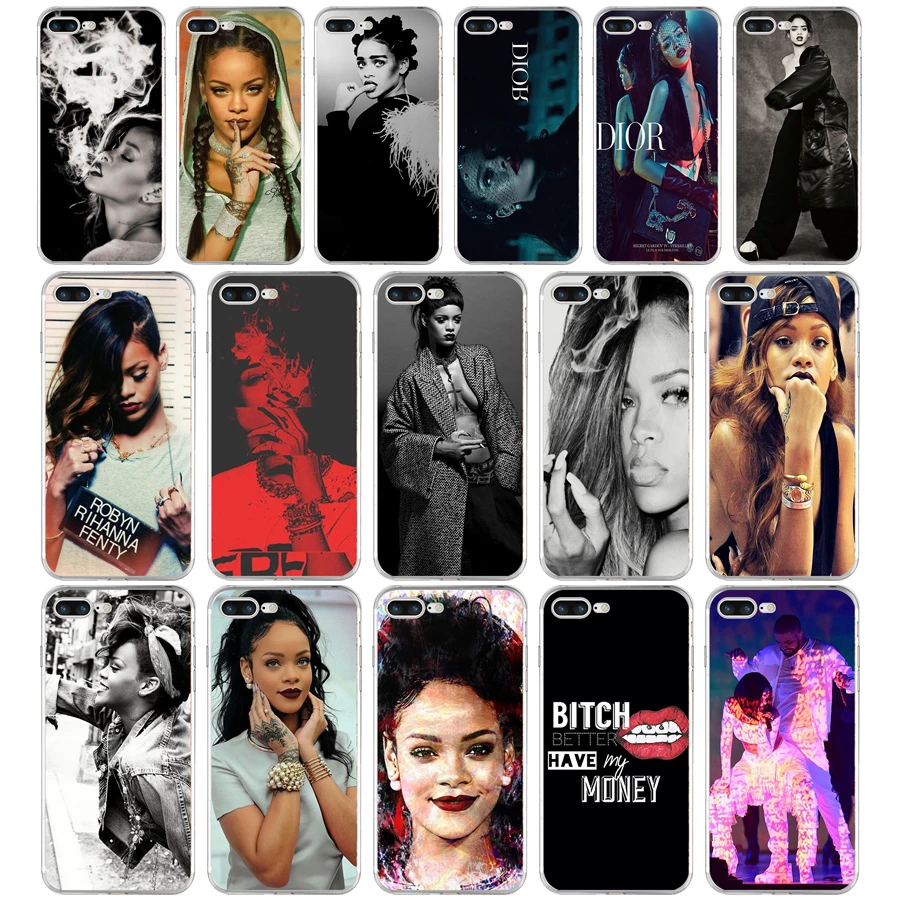 101AQ бренд Rihanna Мягкий ТПУ силиконовый чехол для Apple iPhone 6 6s 7 8 plus чехол|Бамперы| |
