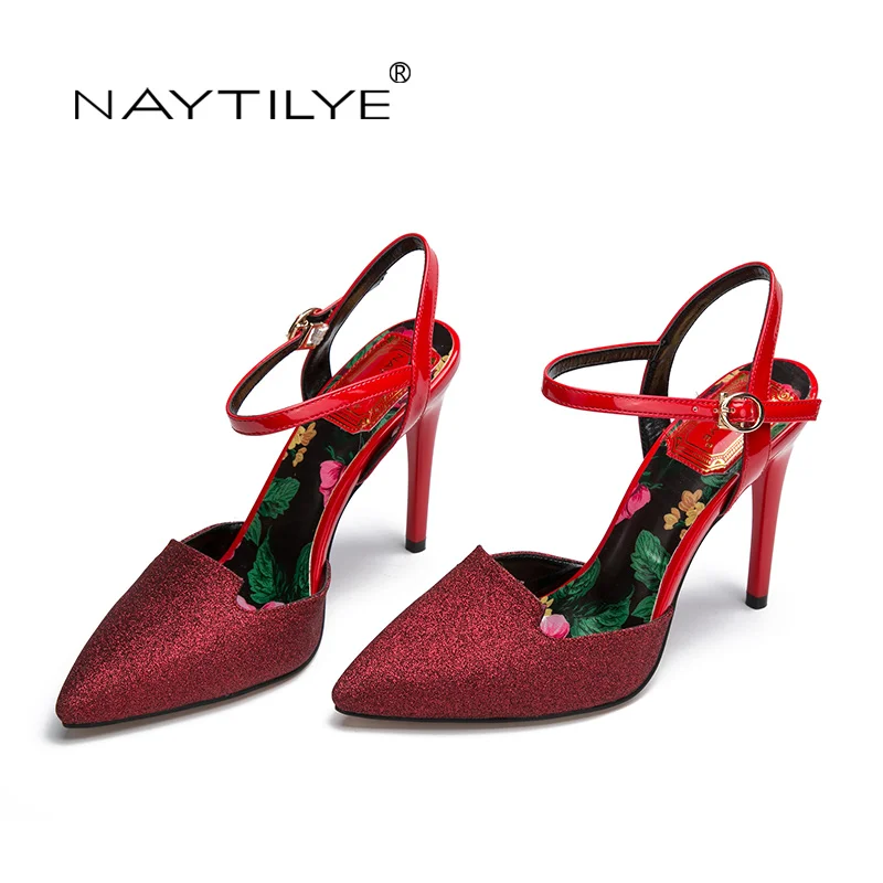 Туфли-лодочки 2017 Повседневное эко кожа pointedtoe весна/осень женская обувь красного