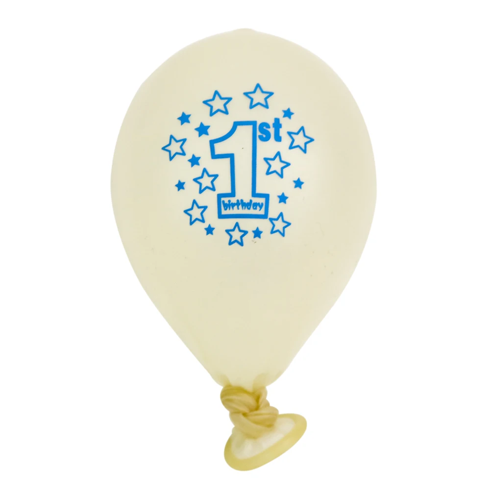 Эй Забавный 20 шт. 1st на день рождения шары синий розовый Baby Shower вечерние украшения