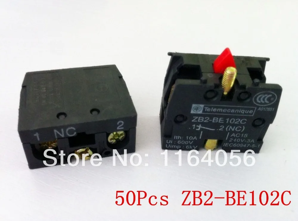 50 шт ZB2 BE102C NC Контактный блок Заменяет TELE 10A 400V|tele| |