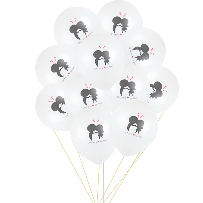 latex1 X 10pcs 1 шт. 36 дюймов круглый белый Принт Mr& Mrs латексные шары для счастливой свадьбы День Святого Валентина события декорации принадлежности свадебный фото инструмент - Цвет: latex1 X 10pcs
