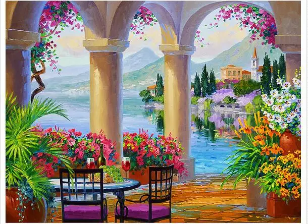 

Custom photo wallpaper 3d wall murals Mediterranean amorous feelings of mural hotel, sitting room, club tv wall paper home decor