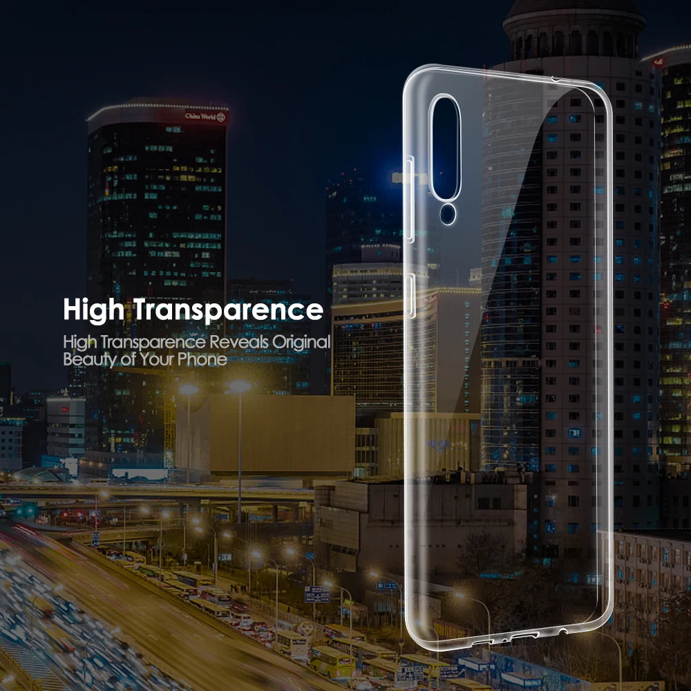 For Samsung Galaxy A50 A60 Transparent Phone Case Silm Silicone Soft Ultra thin TPU S10 Plus S10E Lite Cover capa |
