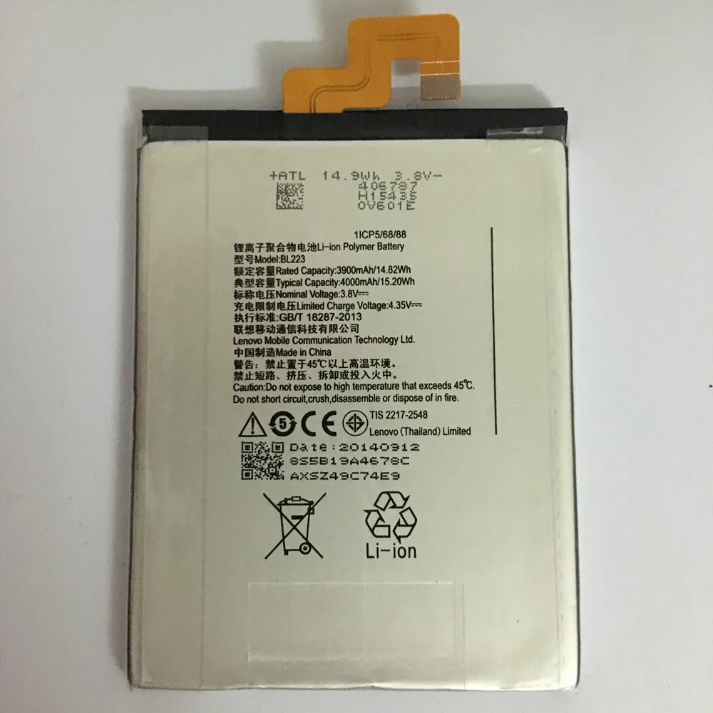 BL223/BL 223 Новая батарея 3900mAh для Lenovo Vibe Z2 Pro K920|battery for lenovo|battery forbl battery |