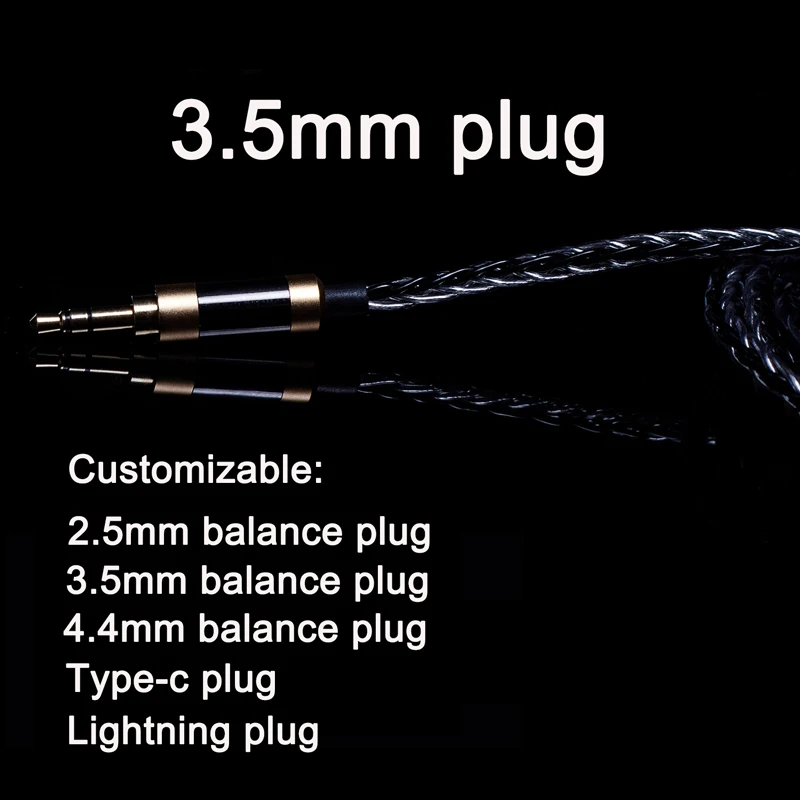 8strands супер прочная леска 200 ядра кабель для наушников MMCX Shure SE215 SE535 A2DC Ls50 0 78 мм