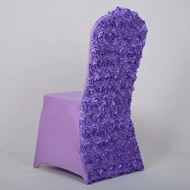 Универсальные чехлы для стула из спандекса вечеринок банкетов 3d цвета розового