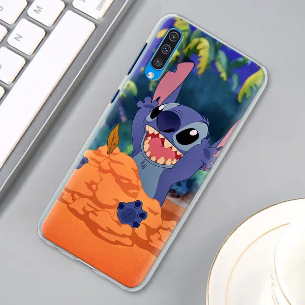 04 Милый мультфильм, Стич чехол КРЫШКА ДЛЯ samsung Galaxy A30 A40 A50 A70 A6 A8 плюс A7 A9 M30 чехол для телефона Coque - Цвет: 04