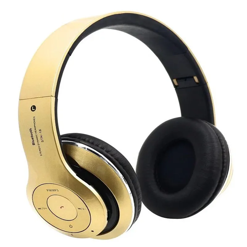 STN-16 Bluetooth Беспроводные Стерео Наушники Большие fone де ouvido с микрофоном Handfree fm TF для